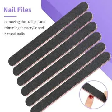 YGQQOY Nail Soaking Bowl, Acetone Proof Soak Off Bowl for Acrylic Nail Dip Powder Remover and Cuticle Remover, Manicure Set with Manicure Bowl Cuticle Oil and Nail File Buffe