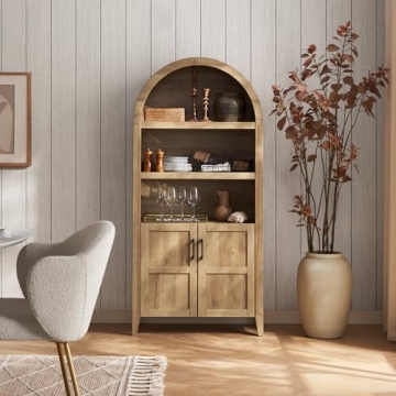 mopio Lauren 65.4" Short Arched Cabinet - Stylish Storage