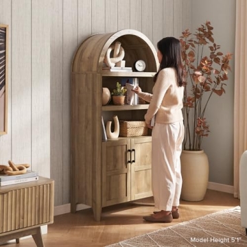 mopio Lauren 65.4" Short Arched Cabinet - Stylish Storage