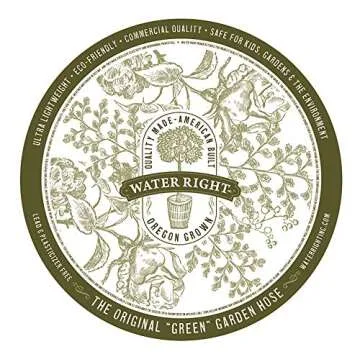 Water Right 600 Series Polyurethane Drinking Water Safe Garden Hose, 50-Foot by 5/8-Inch, Brass Fittings, Eggplant, USA Made