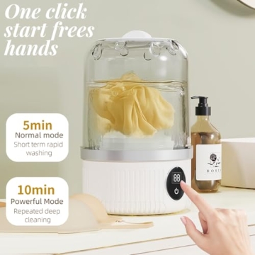 Portable Mini Washing Machine for Small Loads, Travel & Home