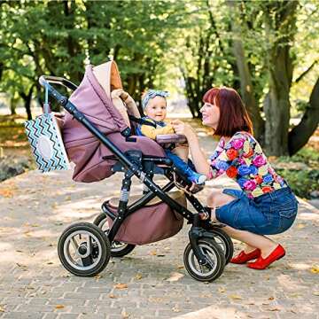 FEBSNOW 2 Pack Baby Wipes Container, Reusable Portable Wet Wipe Pouch, Wipe Dispenser Container, Baby Travel Wet Wipe Holder