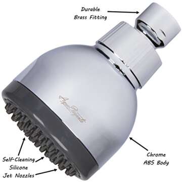 Aqua Elegante High Pressure Shower Head for Luxurious Showers