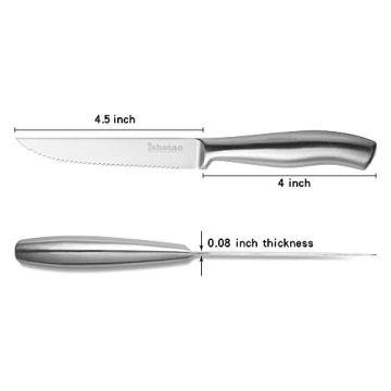 isheTao Dishwasher Safe Steak Knife Set of 6