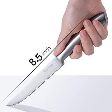 isheTao Dishwasher Safe Steak Knife Set of 6