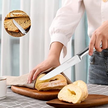 isheTao Dishwasher Safe Steak Knife Set of 6