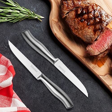 isheTao Dishwasher Safe Steak Knife Set of 6