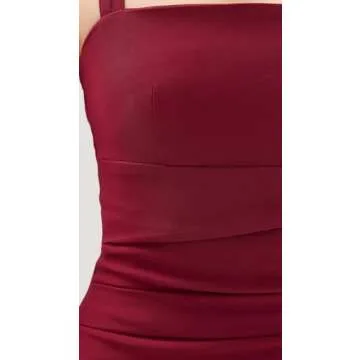 Lioness Women's 1999 Midi Dress Wine Red Elegant Style