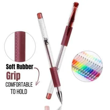 Mr. Pen- Glitter Gel Pens, Assorted Colors, 20 pcs, Glitter Pens, Glitter Gel Pens for Adult Coloring, Neon Gel Pens, Sparkly Gel Pens, Gel Pens for Coloring, Glitter Gel Pen Set, Bible Journaling Pen