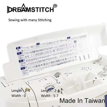 DreamStitch 7mm Open Toe Presser Foot for All Sewing Machines