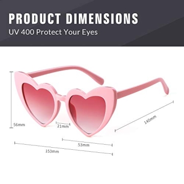 Stylish GIFIORE Heart Sunglasses for Fashion Lovers