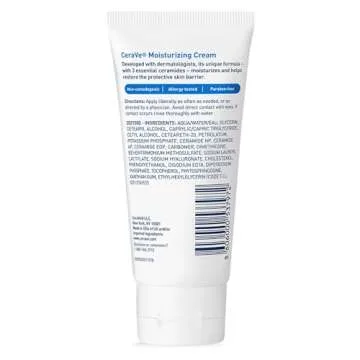 CeraVe Moisturizing Cream | 1.89 Ounce | Travel Size Face and Body Moisturizer for Dry Skin, ivory