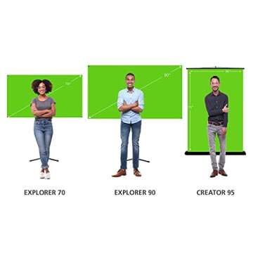 Valera 90in Green Screen Backdrop for Streamers and Creators