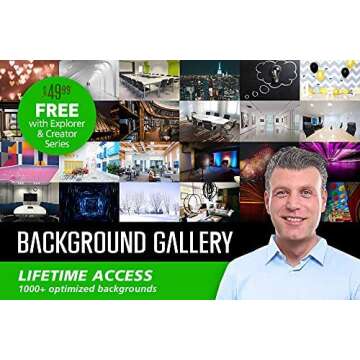 Valera 90in Green Screen Backdrop for Streamers and Creators