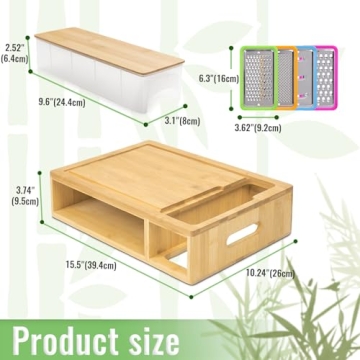 SHINESTAR Cutting Board with Containers for Easy Prep