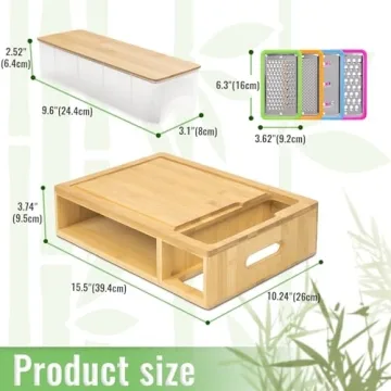 SHINESTAR Cutting Board with Containers for Easy Prep
