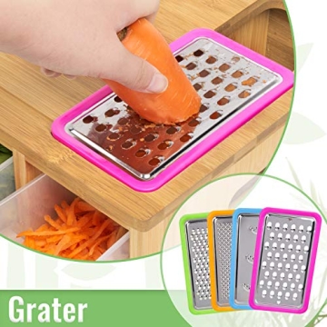 SHINESTAR Cutting Board with Containers for Easy Prep