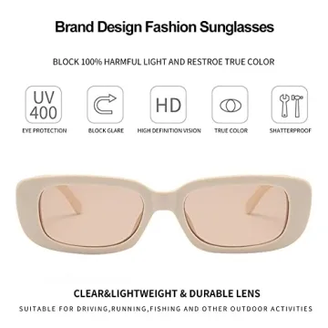 BOJOD Trendy Rectangle Sunglasses UV Protection for All