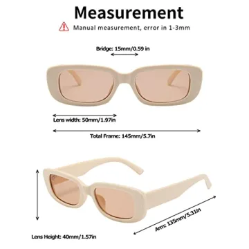BOJOD Trendy Rectangle Sunglasses UV Protection for All