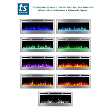 Touchstone Sideline Deluxe Electric Fireplace with Smart Features