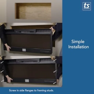 Touchstone Sideline Deluxe Electric Fireplace with Smart Features