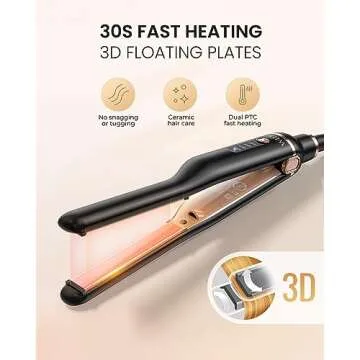WEEYUM Mini Flat Iron for Short Hair, Gold
