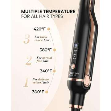 WEEYUM Mini Flat Iron for Short Hair, Gold