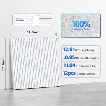 High Density Self-Adhesive Acoustic Soundproofing Panels