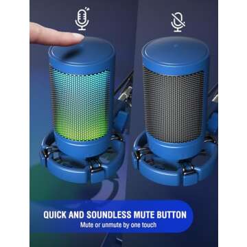 FIFINE Gaming Streaming USB PC Microphone for Mac OS/Windows, AmpliGame Condenser Cardioid Mic with ...