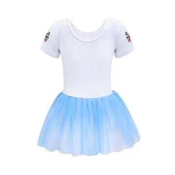 EQSJIU Unicorn Ballet Leotards with Tutu for Girls Toddlers Dance Cotton Tulle Skirts Dress