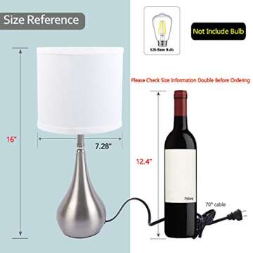 Stylish Yincimar Table Lamp Set for Bedrooms and Offices