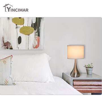 Stylish Yincimar Table Lamp Set for Bedrooms and Offices