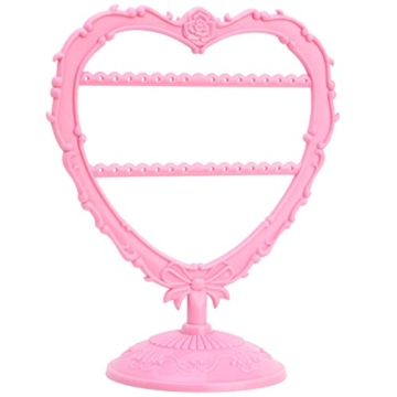 OkidsMall Cute Heart Earring Holder Small Organizer Display Stand