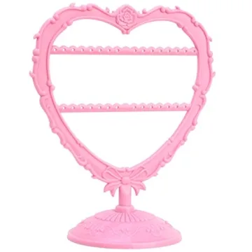 OkidsMall Cute Heart Earring Holder Small Organizer Display Stand