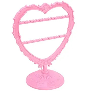 OkidsMall Cute Heart Earring Holder Small Organizer Display Stand