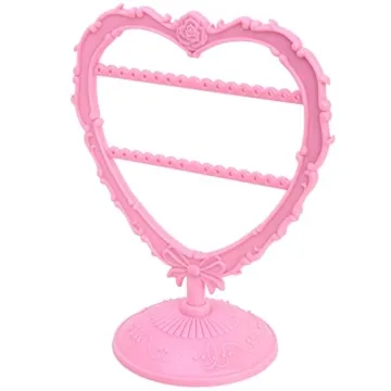 OkidsMall Cute Heart Earring Holder Small Organizer Display Stand