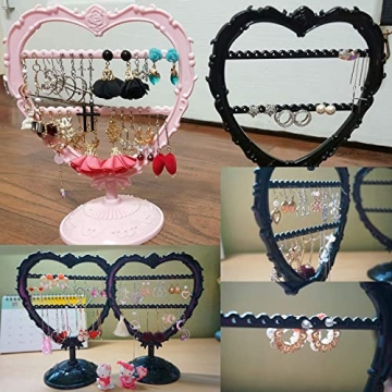 OkidsMall Cute Heart Earring Holder Small Organizer Display Stand
