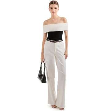 SUUKSESS Women Off Shoulder Going Out Sweaters Tops Short Sleeve Ribbed Knit Summer Sexy Shirts(Black 1 S)