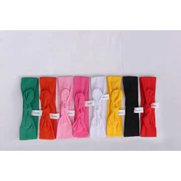 Stylish Habibee Women Headbands - 8 Soft Turban Bows