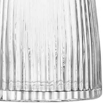 LSA International Pleat Vase H10.25in Clear