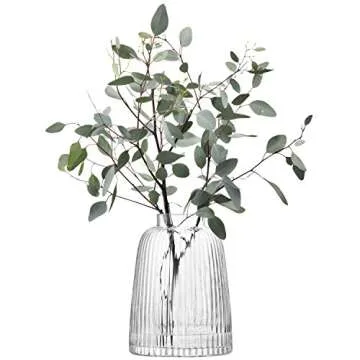 LSA International Pleat Vase H10.25in Clear