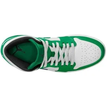Jordan Nike Air 1 Mid Men's Lucky Green Basketball Shoes