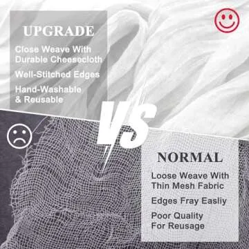 Wokceer Cheesecloth Table Runner White Christmas 3Pack 10FT Ivory Boho Gauze Fall Cheese Cloth Table Runner for Party Rustic Sheer Table Runners for Baby Bridal Shower Wedding Easter Table Decor