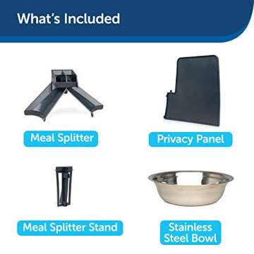 PetSafe 2-Pet Meal Splitter with Bowl for Automatic Feeders