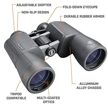 Bushnell PowerView 2 20x50 Binoculars High Clarity Grey