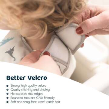 Tiny Twinkle Mess Proof Baby Bib - Waterproof Baby Apron - Machine Washable - PVC, BPA, & Phthalate Free - Great Travel Bib for Baby Eating - Baby Food Bibs (Blue Checkers, Small 6-24 Months)