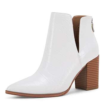 Ermonn Women's Stylish Slip-On Ankle Boots for All Occasions