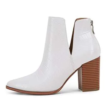 Ermonn Women's Stylish Slip-On Ankle Boots for All Occasions