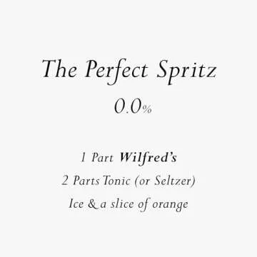 Wilfred's Non-Alcoholic Bittersweet Aperitif | Complex Flavor Experience