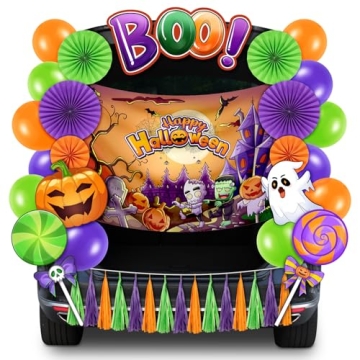 Halloween Trunk or Treat Car Decorations Kit for SUV - Festive FUN!
